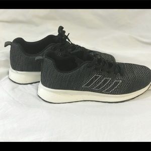 Adidas black running shoes size 8 1/2